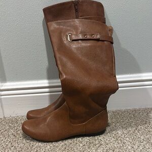 Brown Leather Women's Boots